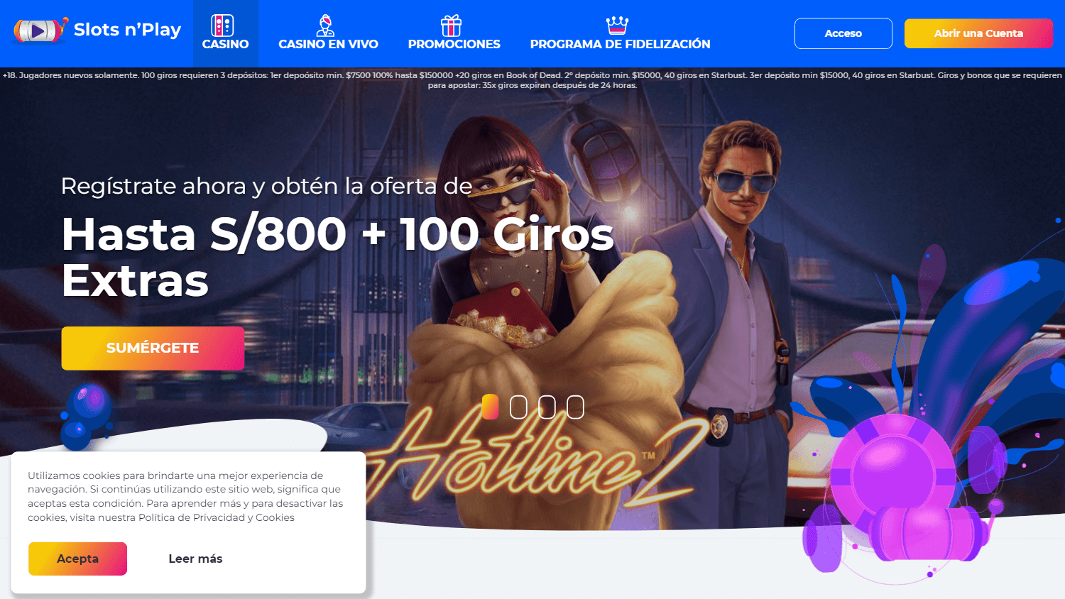 Slots n'Play Casino Desktop screenshot
